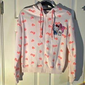 NEW Hello Kitty Pink Heart Print Jacket